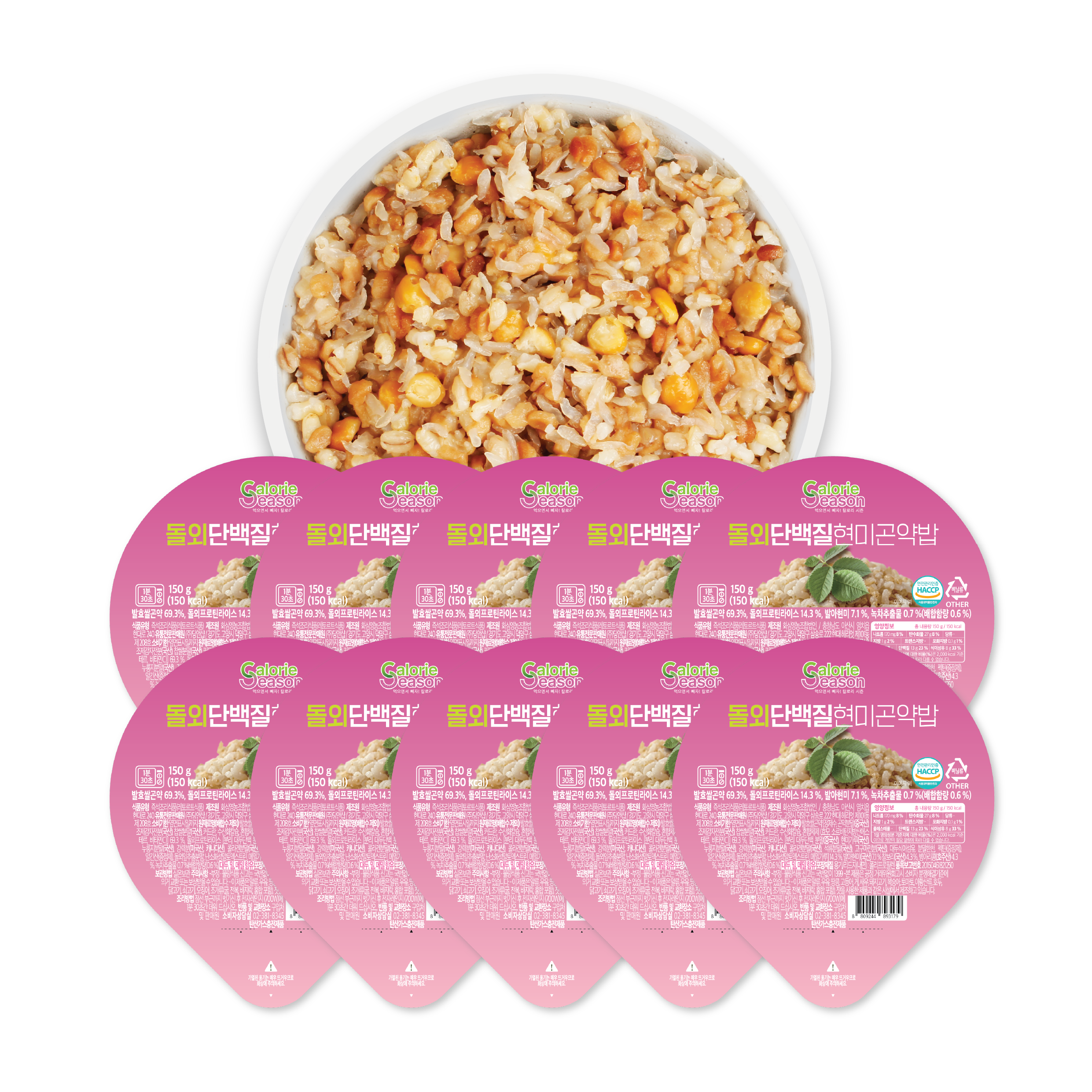 돌외단백질현미곤약밥 150g X 10개입